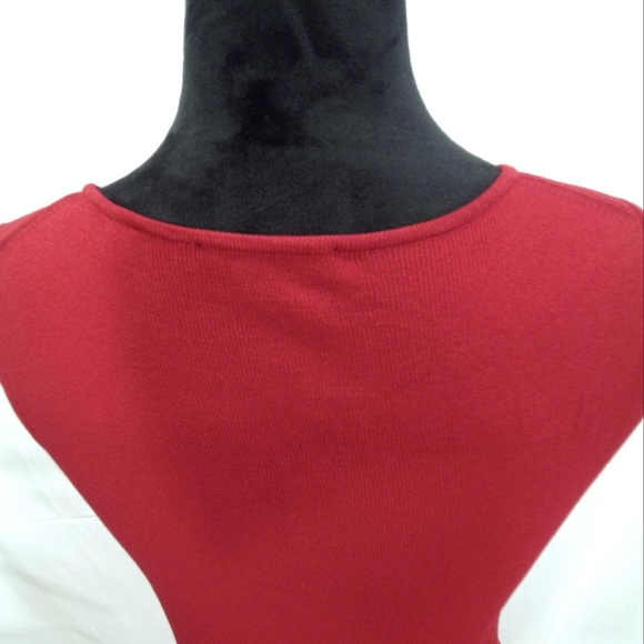 BCBG Maxazria Deep Red Sleeveless Knit Top - Picture 8 of 9